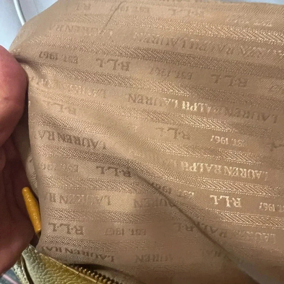 Lauren by Ralph Lauren yellow crossbody bag - Picture 3 of 11